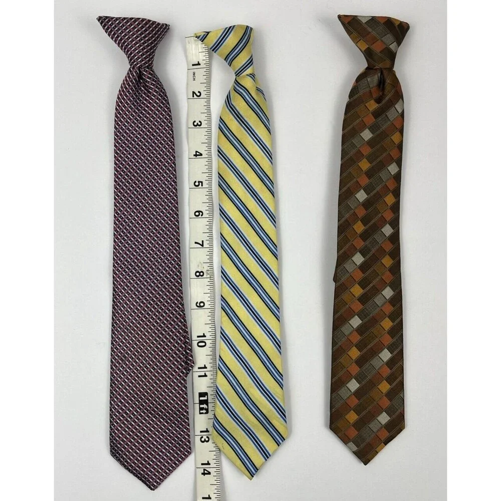 Clip-on Ties for boys set of 4 - Variety of Brands